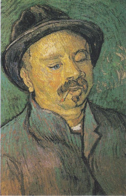 Vincent Van Gogh Portrait of a one eyed man oil painting image